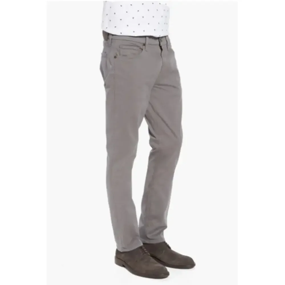 Paige Mens Federal Slim Straight Leg Twill Dark Gray Pants Size 33 Business - Picture 10 of 11